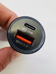 Adaptér, nabíjačka do auta rýchla 1x USB + 1x USB-C YY-CO2 - BR8152