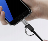 Adaptér OTG Micro USB 2.0 USB Type-C so šnúrkou