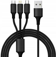 Rýchla nabíjačka do auta QC 3.0 4xUSB + kábel