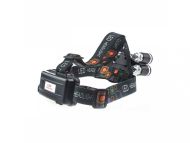 Nabíjací čelovka Headlamp 5 x CREE LED + čelová lampa COB 3W LED a príslušenstvo ZADARMO