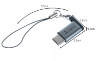 Adaptér OTG Micro USB 2.0 USB Type-C so šnúrkou