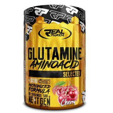 Real Pharm Glutamine 500g, príchuť mango maracuja