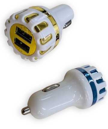 2x USB nabíjací adaptér do auta Dual USB Car Charger 5V 2,1A pre iPhone, Samsung, Xiaomi, Huawei